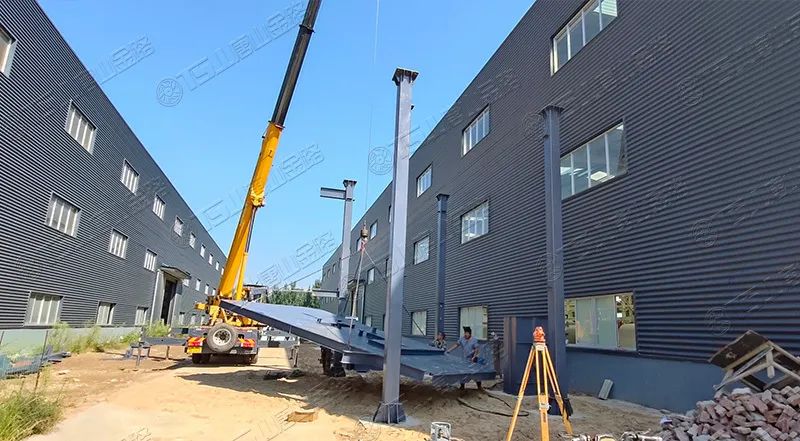 唐山金路廠區(qū)打造小型制砂樓，供客戶帶料試機